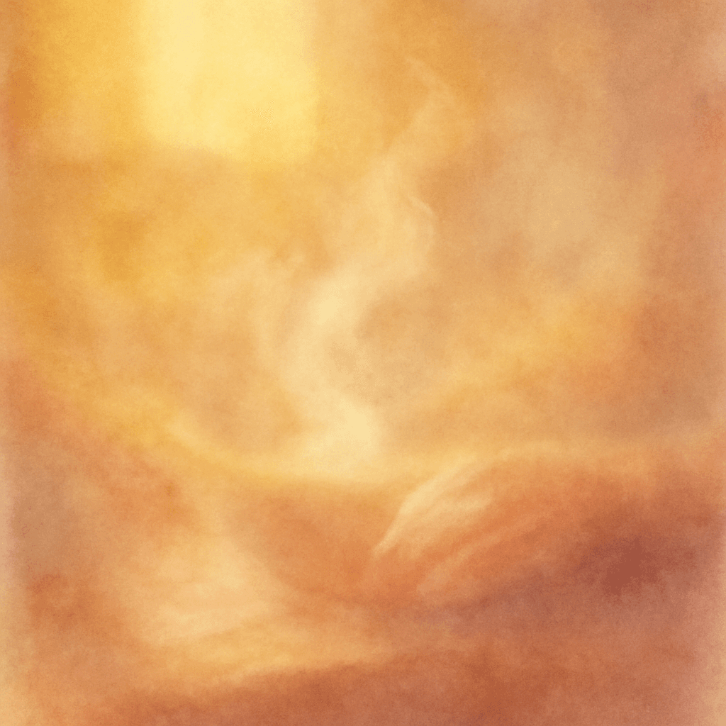 祖母の温もりの心象風景 — 暖かい琥珀色の光